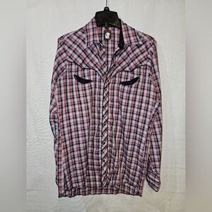 Plaid Button-Up Shirt